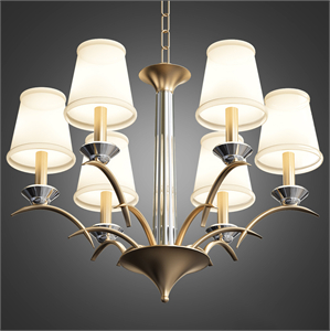 Hudson Valley Marcellus 6-light Aged Brass Chandelier